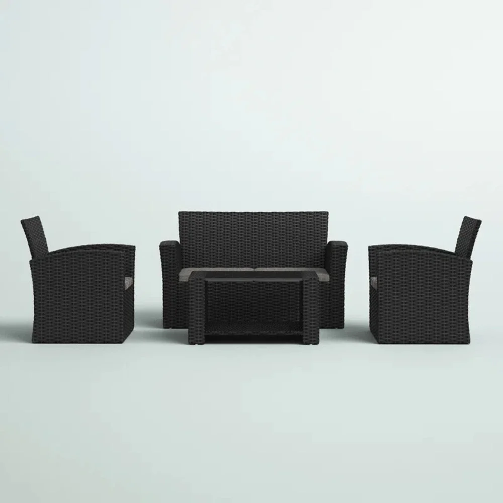 Charmain 4 - Person Outdoor Seating Group with Cushions